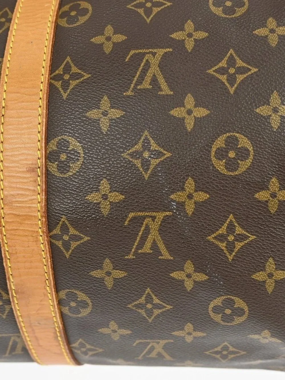Best02 LOUIS VUITTON KEEPALL 45 DUFFLE HANDBAG MONOGRAM